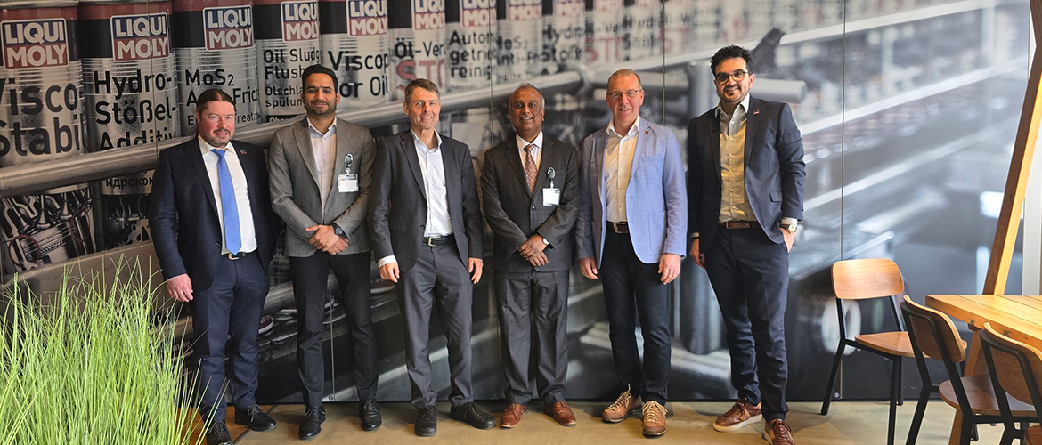  Consul General Shatrughna Sinha visited Liqui Moly GmbH, a pioneer in automotive lubricants and additives in Ulm.