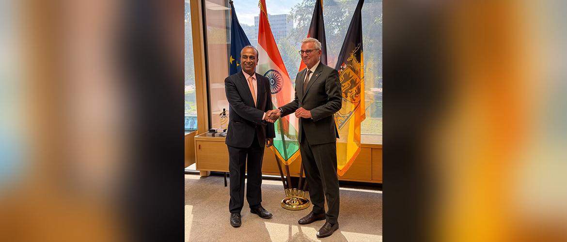 Consul General Shatrughna Sinha met Mr. Thomas Strobl, President of the Baden-Württemberg Landtag. Thomas Strobl, President of the Baden-Württemberg Landtag