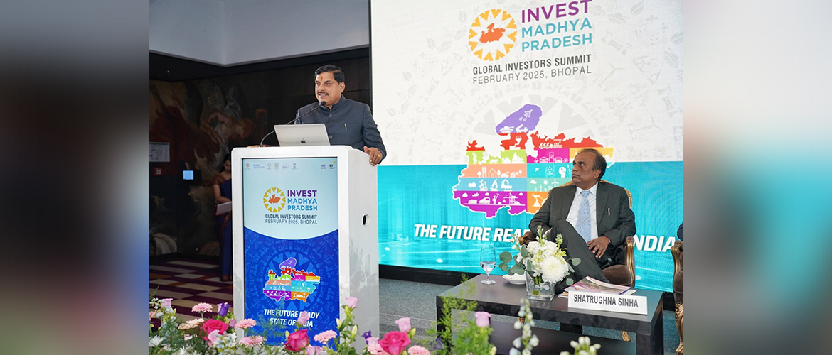  Hon'ble CM of Madhya Pradesh Dr. Mohan Yadav addressing the Investor Connect event in Munich on 28th November 2024