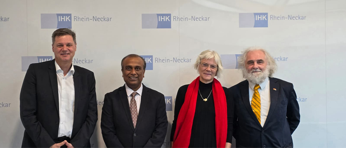  Consul General Shatrughna Sinha visited IHK Rhein-Neckar in Mannheim