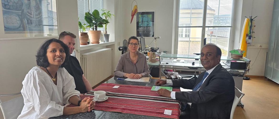 Consul General  Shatrughna Sinha  met Prof. Dr. Inés de Castro, Director of Linden Museum, Stuttgart. Inés de Castro, Director of Linden Museum, Stuttgart