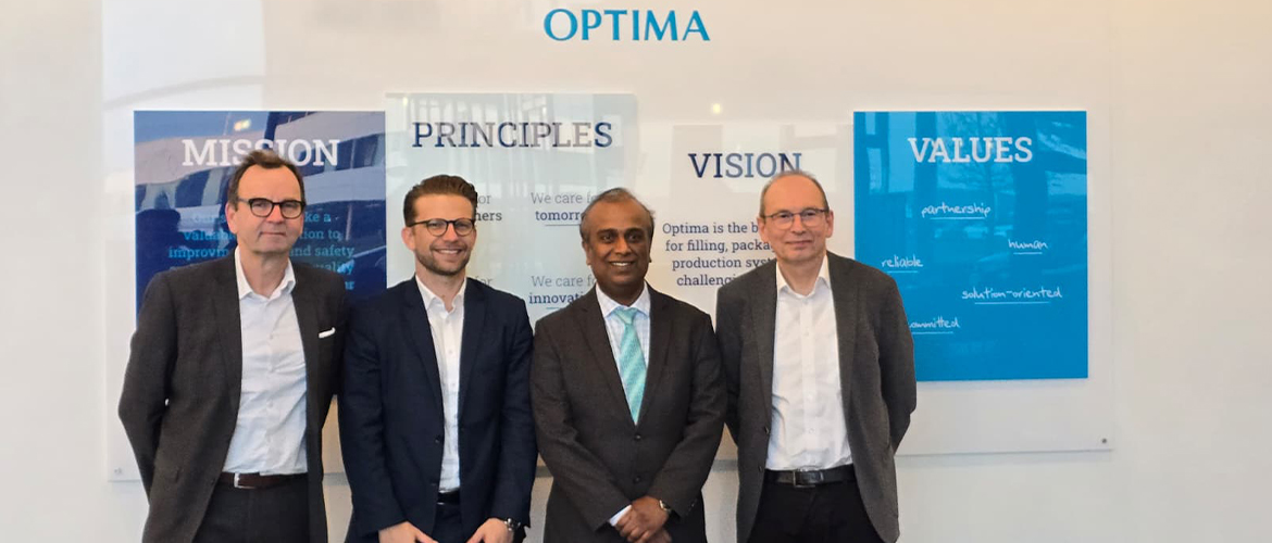  Consul General Shatrughna Sinha met Dr. Stefan König, CEO of Optima Packaging Group GmbH