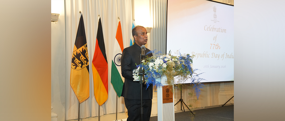  The Consulate General of India, Munich, hosted the National Day Reception at the Residenz München to solemnly commemorate the 77th Republic Day of India