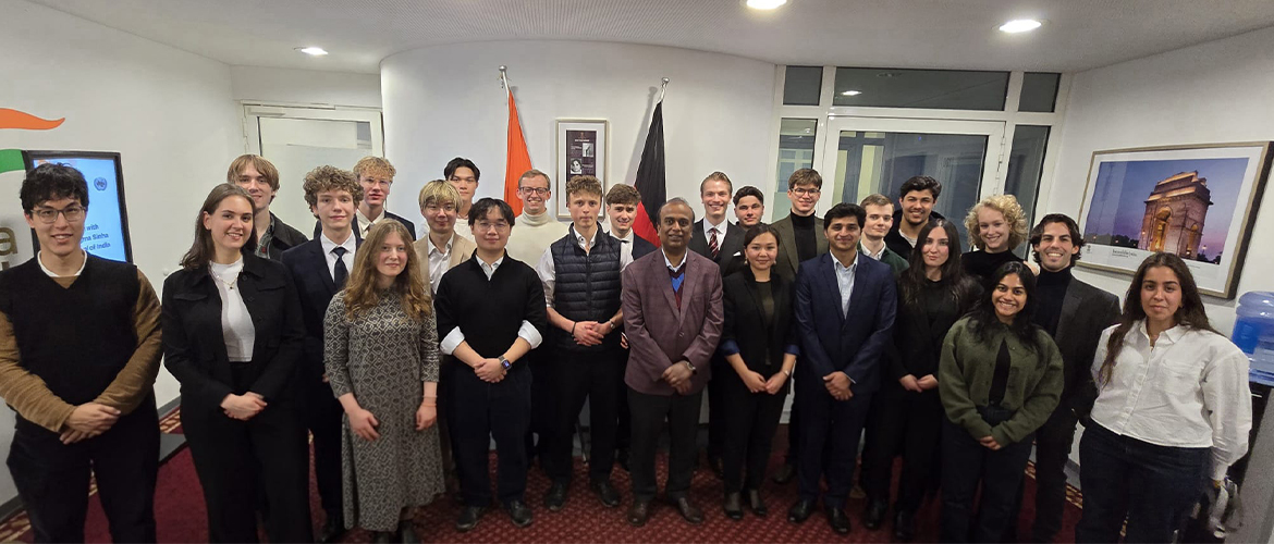  Consul General Shatrughna Sinha engagement with members of the MUNTUM e.V. (Model United Nations Technische Universität München) at CGI, Munich