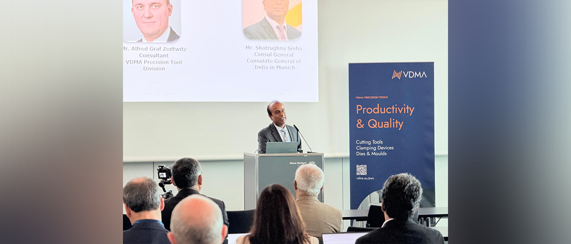  Consul General Shatrughna Sinha  delivered the keynote address at the India Opportunities event organised by VDMAonline  on the sidelines of #AMBStuttgart