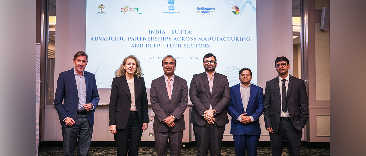  ​In the spirit of #SewaPakhwada2026 & #SevaSankalpMahotsav, Consulate General of India,  Munich organized a business forum themed ‘Technology for Seva_ Building Viksit Bharat’