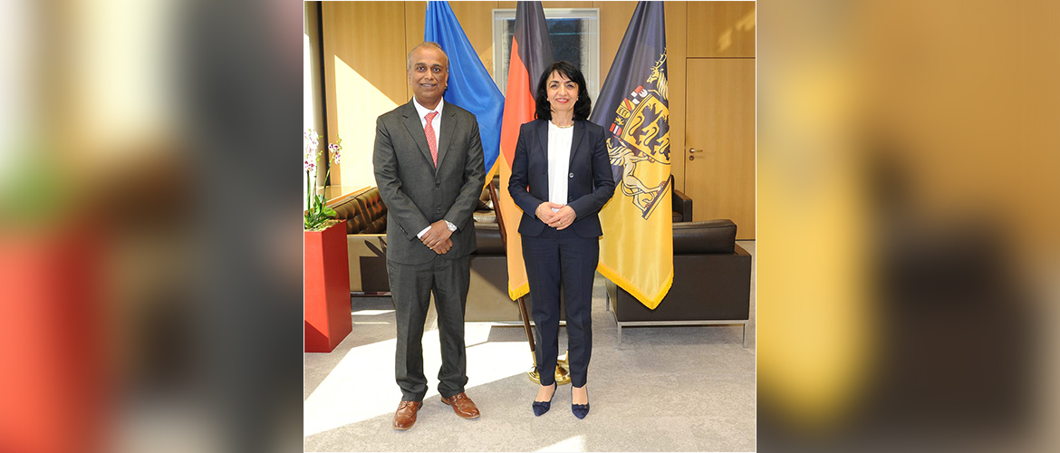  Consul General Shatrughna Sinha called on Ms Muhterem Aras, President of the Baden-Württemberg Parliament