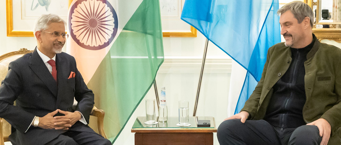  EAM Dr. S. Jaishankar meeting Dr. Markus Söder, Minister- President of Bavaria on the sidelines of MSC 2025