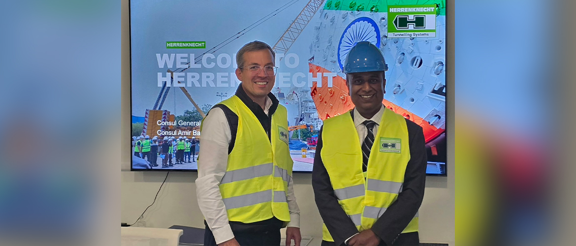  Consul General Shatrughna Sinha visited the headquarters of Herrenknecht AG in Schwanau, Germany