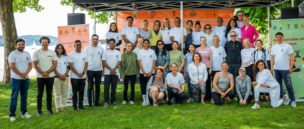  Continuing the run-up to the International Day of Yoga 2026, the Consulate General of India, Munich organised a yoga session at the scenic Lake Starnberg