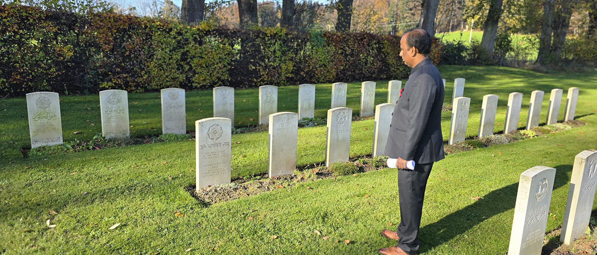  Consul General Shatrughna Sinha paid homage to fallen heroes at Dürnbach War Cemetery