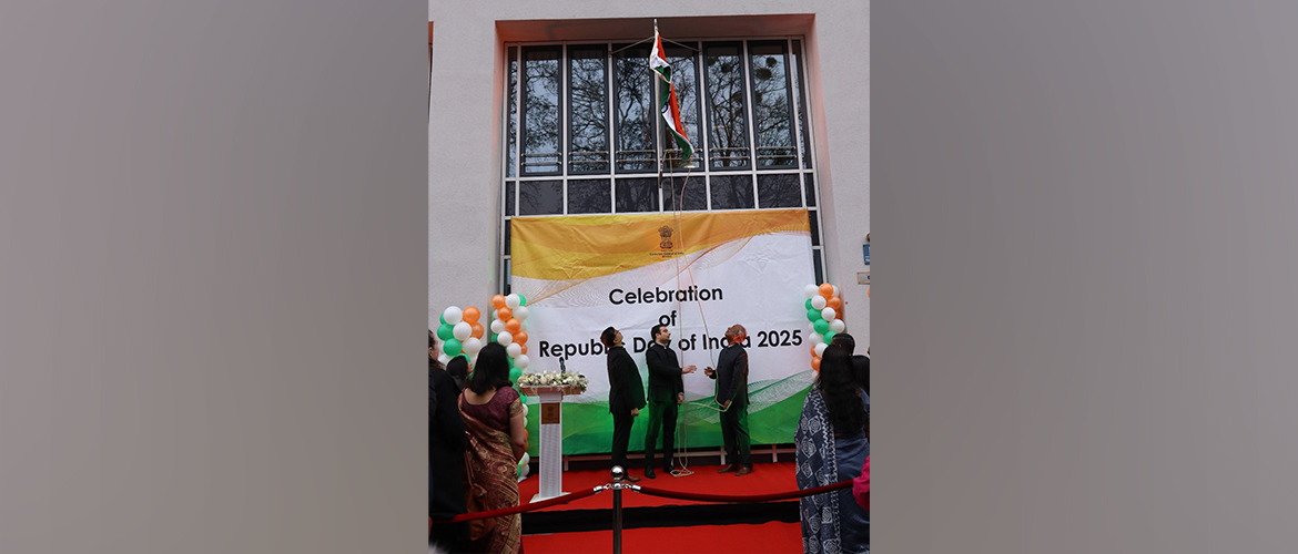  Consul General Shatrughna Sinha unfurled the National Flag to celebrate the 76th Republic Day